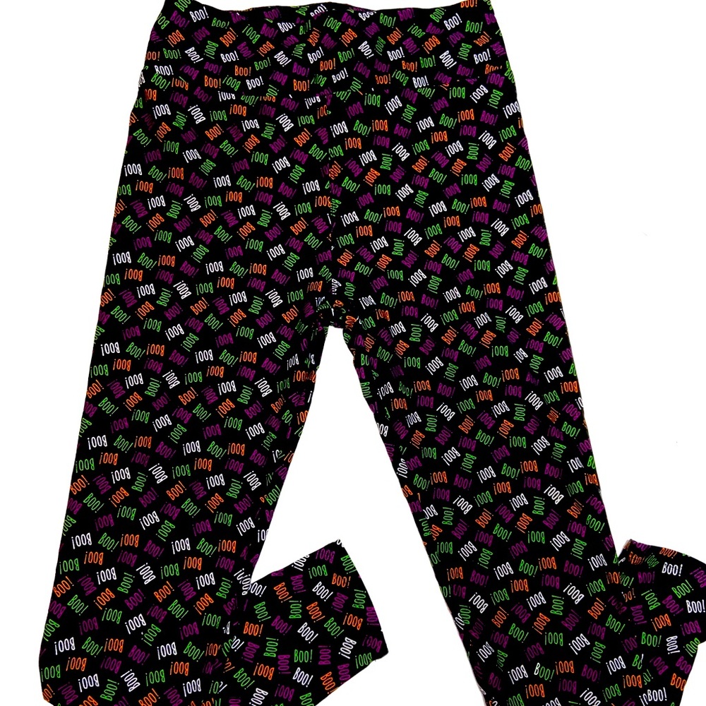 LuLaRoe Halloween BOO Leggings OS